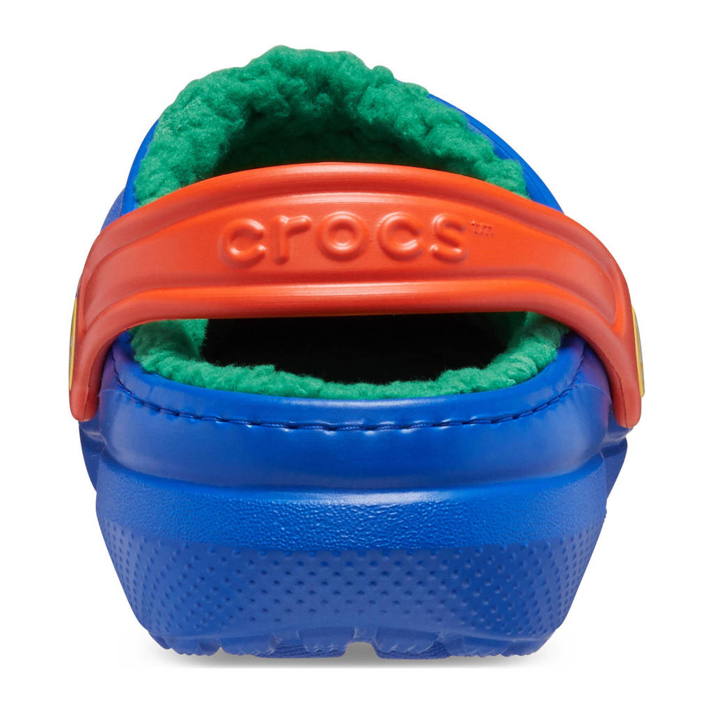 Crocs gevoerde clogs blauw/groen
