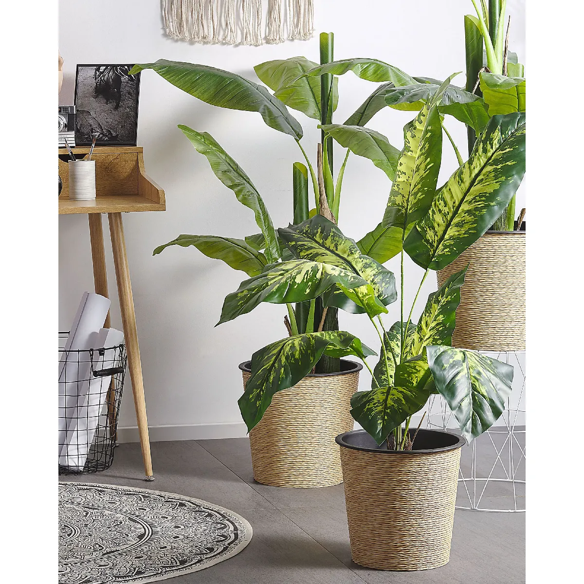 Beliani Plante Artificielle DIEFFENBACHIA 122 cm