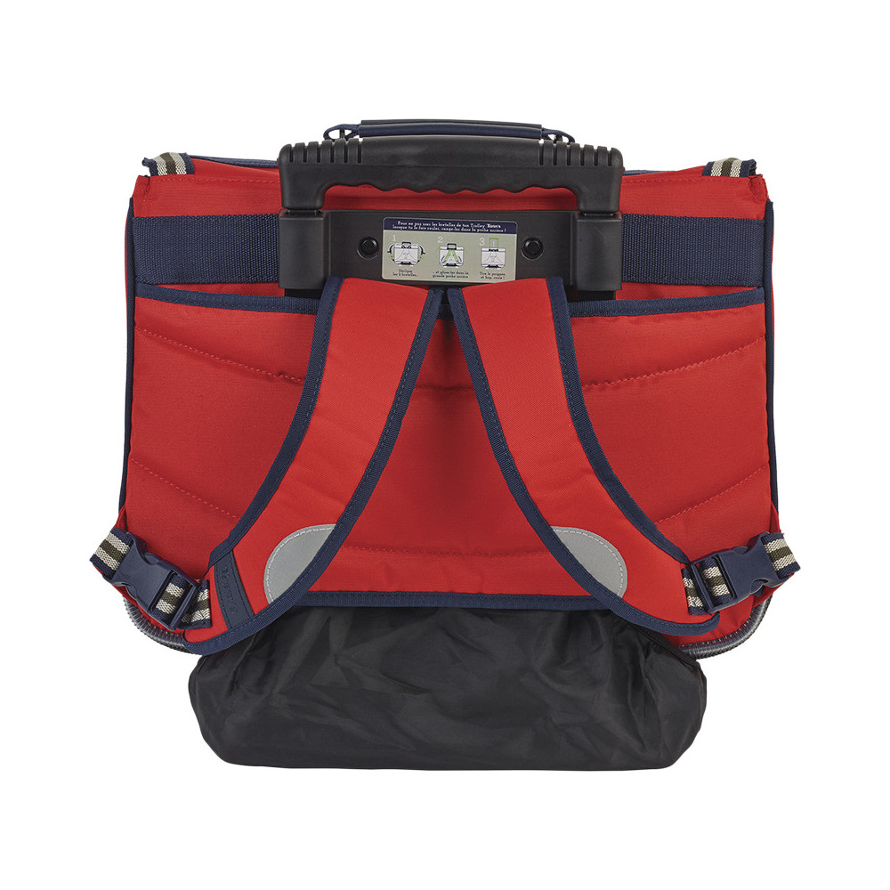 Cartable trolley Antonin rouge