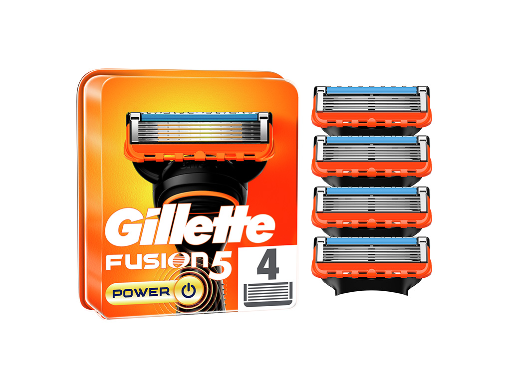 RECARGA DE LÂMINAS FUSION5 POWER GILLETTE 4 UN