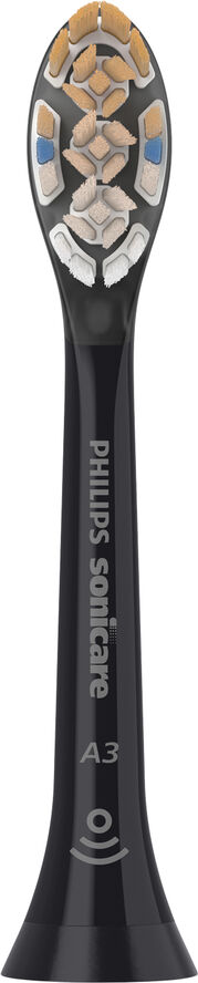 Philips 2x Soniske tandbørstehoveder - Svart A3 Premium All-in-One