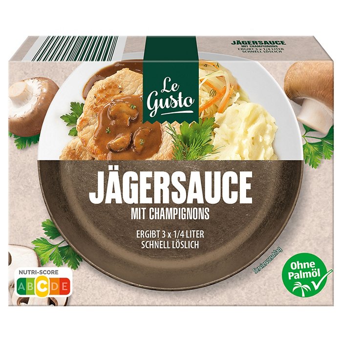 LE GUSTO Trockensauce Mix 66 g, Jägersauce