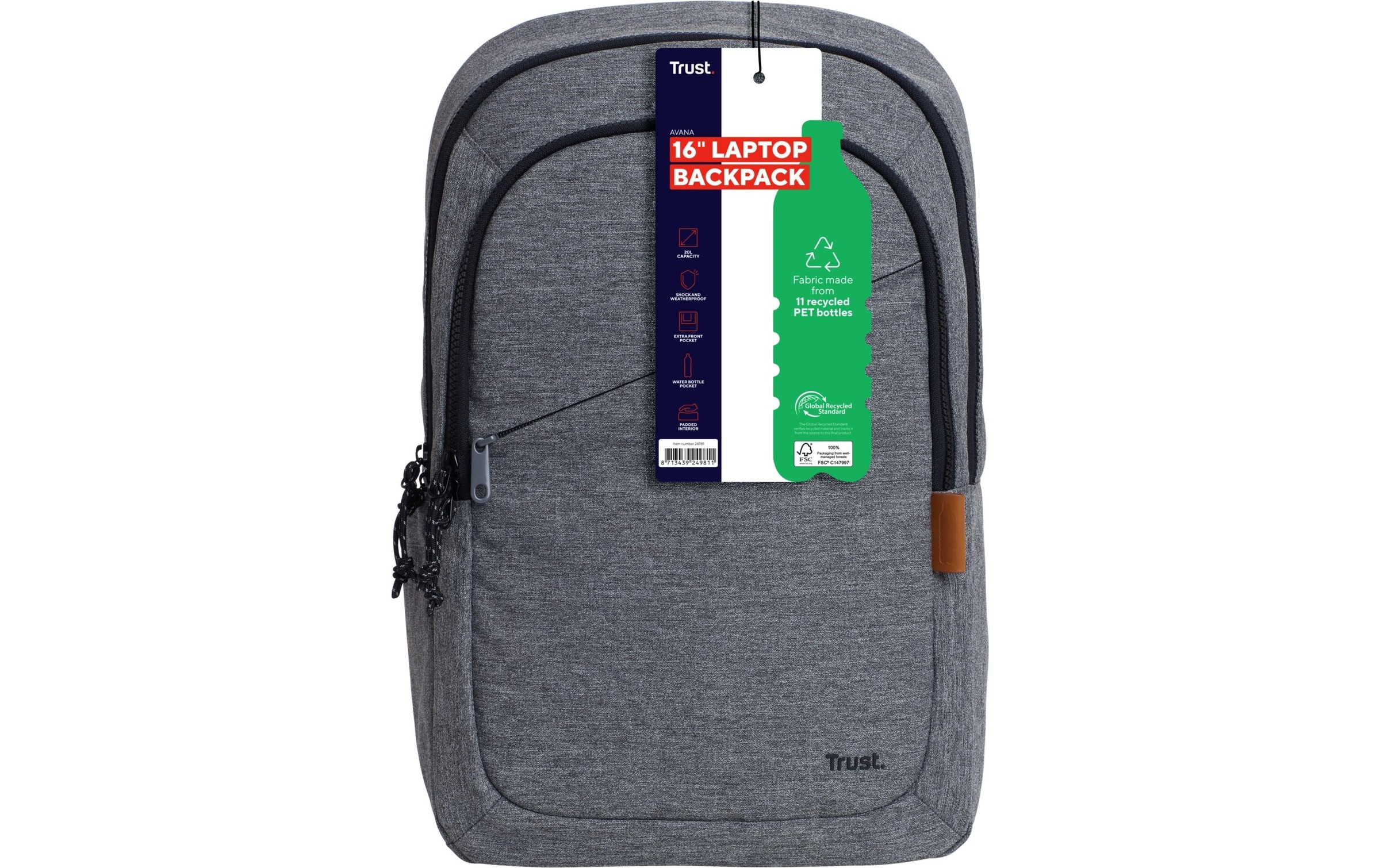Trust Notebook-Rucksack »Avana Eco 16«