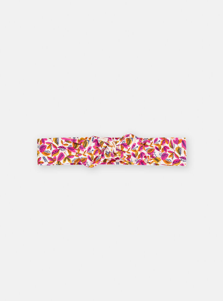 Bandeau imprimé fleuri pour bébé fille