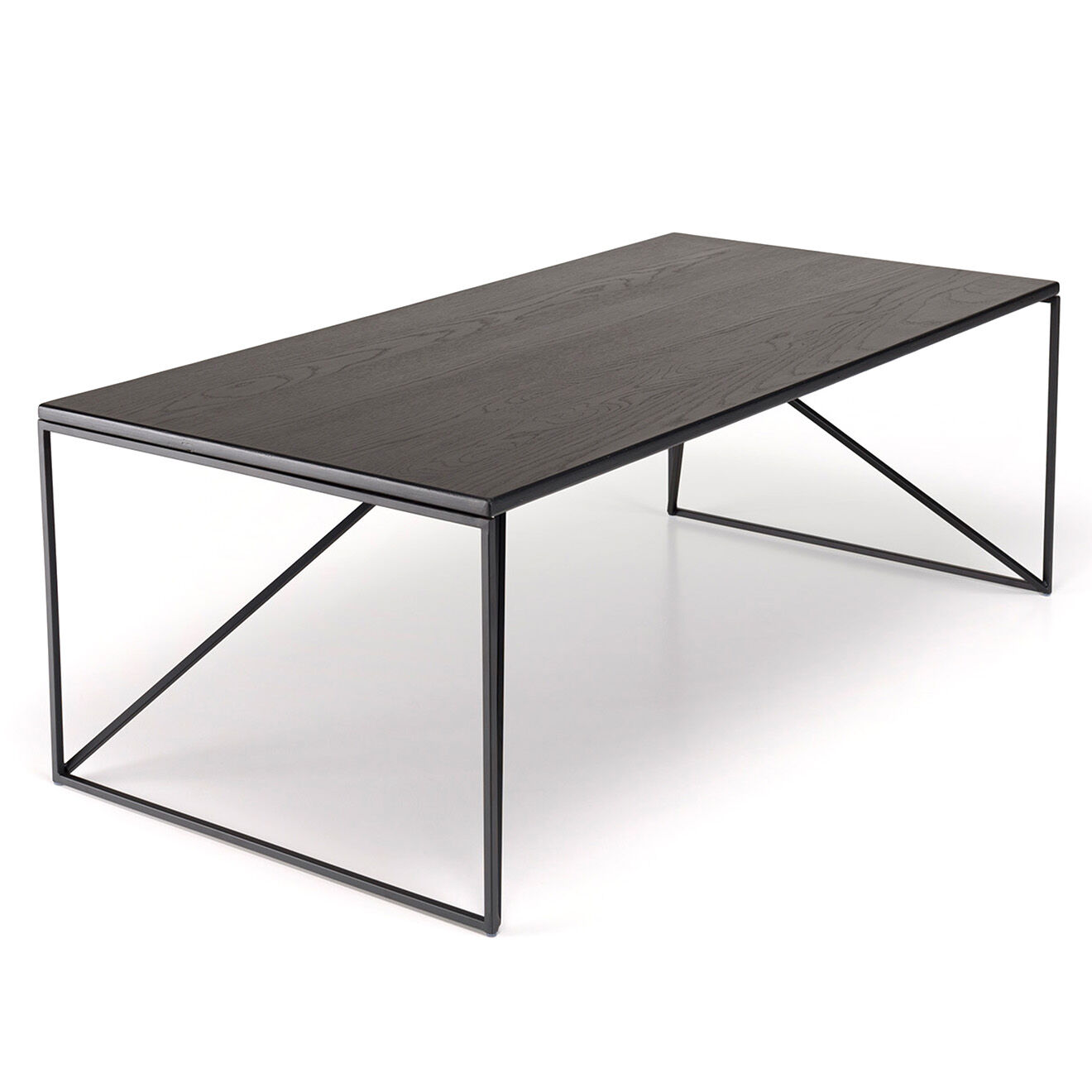 Macabane Table basse rectangulaire Daly noire - 120x60 cm