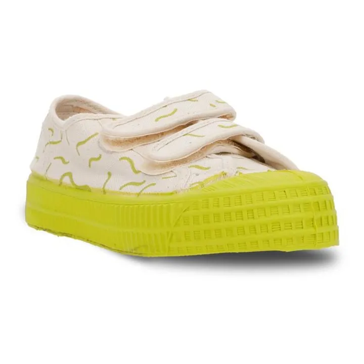 Novesta Baskets Master Kid Velcro Print | Jaune