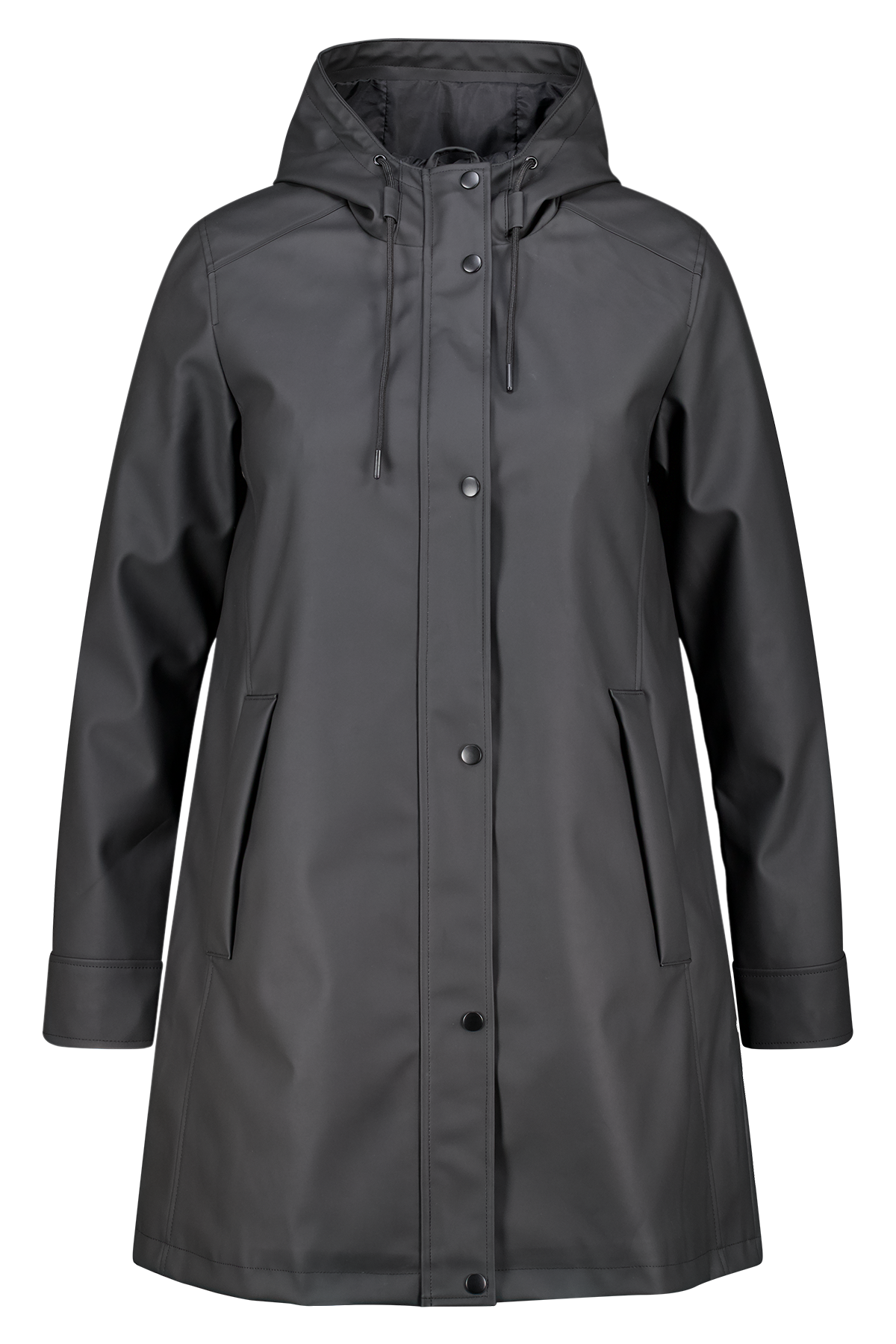 Regenjas met capuchon Zwart