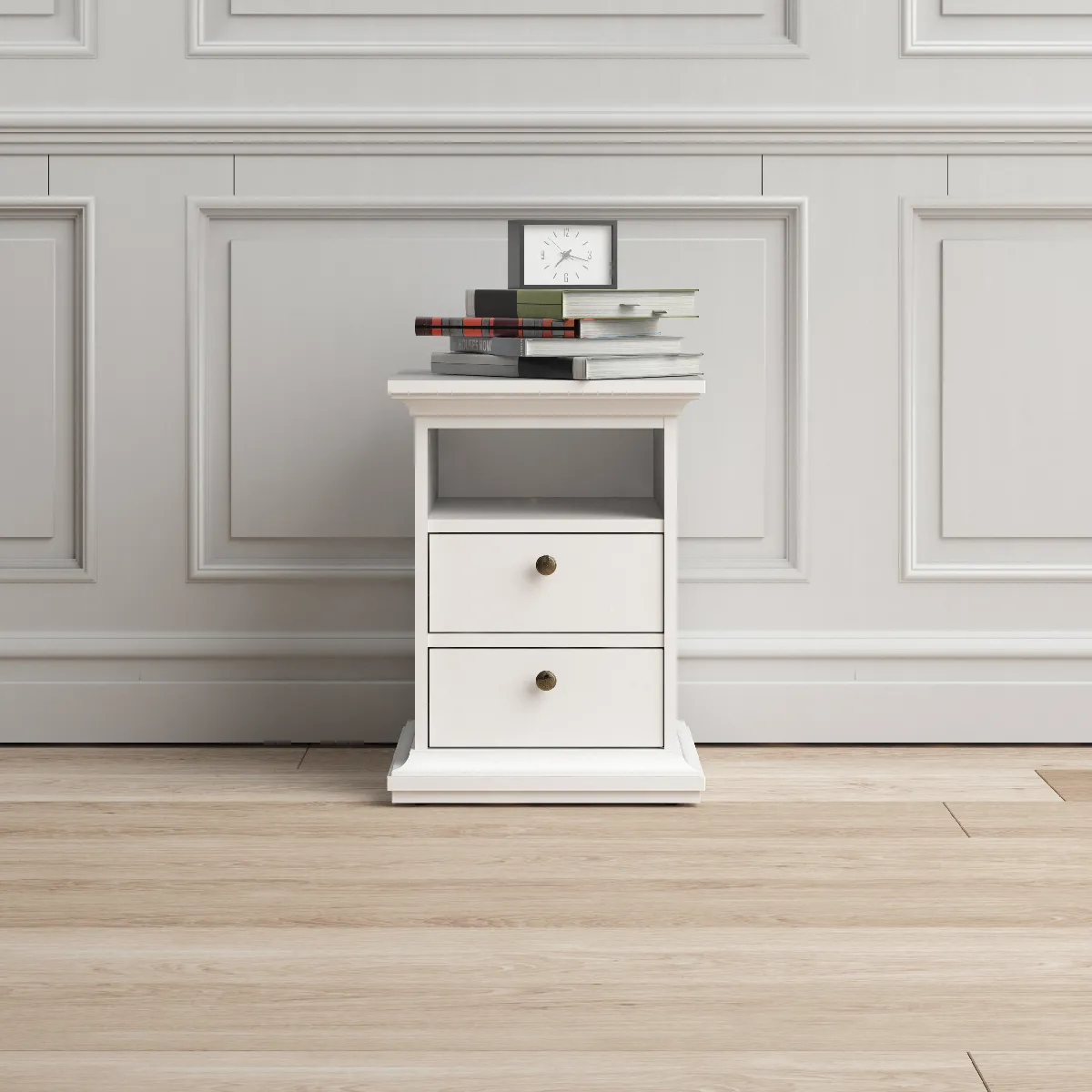 Alter Table de chevet blanche