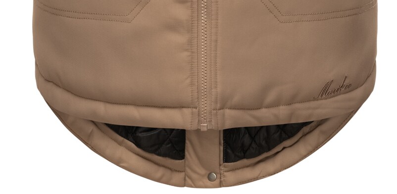 MARIKOO Damen Sportlicher Wintermantel Winterparka mit abnehmbare Kapuze Kamii