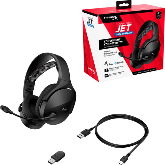 HyperX Cloud Jet trådløst gaming-headset (sort)