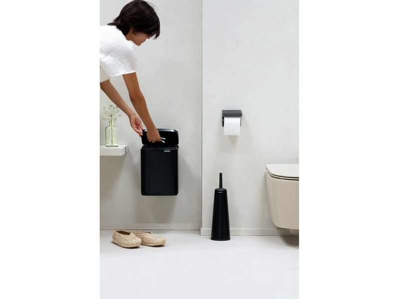 Brabantia Kosmetikeimer Bo Waste Bin 7 l, Schwarz matt Mülleimer