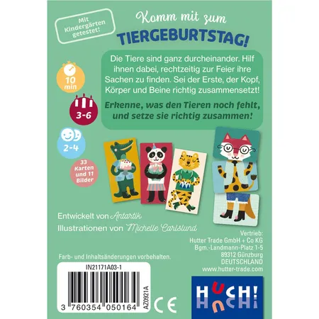 Auzou Komm mit zum Tiergeburtstag - Hilf beim Vorbereiten