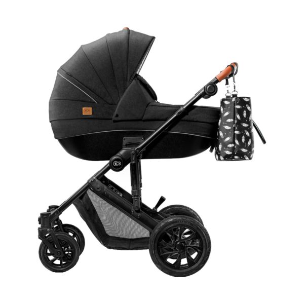 Kinderkraft Combi 3 in 1 Prime Zwart Inclusief Autostoel en Mommy Bag