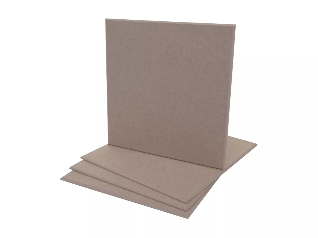 Panneau mural acoustique MCW-L52 (set de 4), marron clair