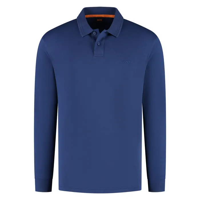 Boss Interlock Longsleeve Polo Heren