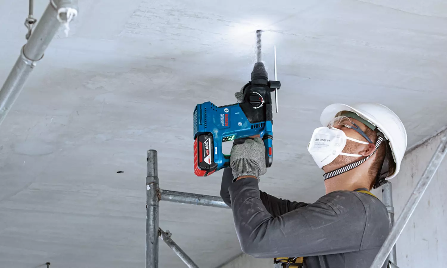 Bosch GBH 18V-24 C 18V Li-ion Accu SDS-Plus boorhamer body in L-Boxx - 2,4J - 30mm