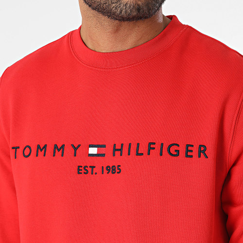 Sweat Crewneck Tommy Logo 1596 Rouge