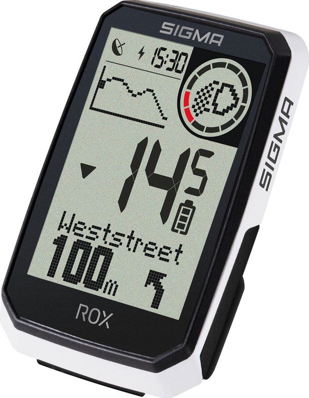 SIGMA - ROX 4.0 ENDURANCE - Fietscomputer - Wit - 40 uur looptijd - GPS met 30 functies