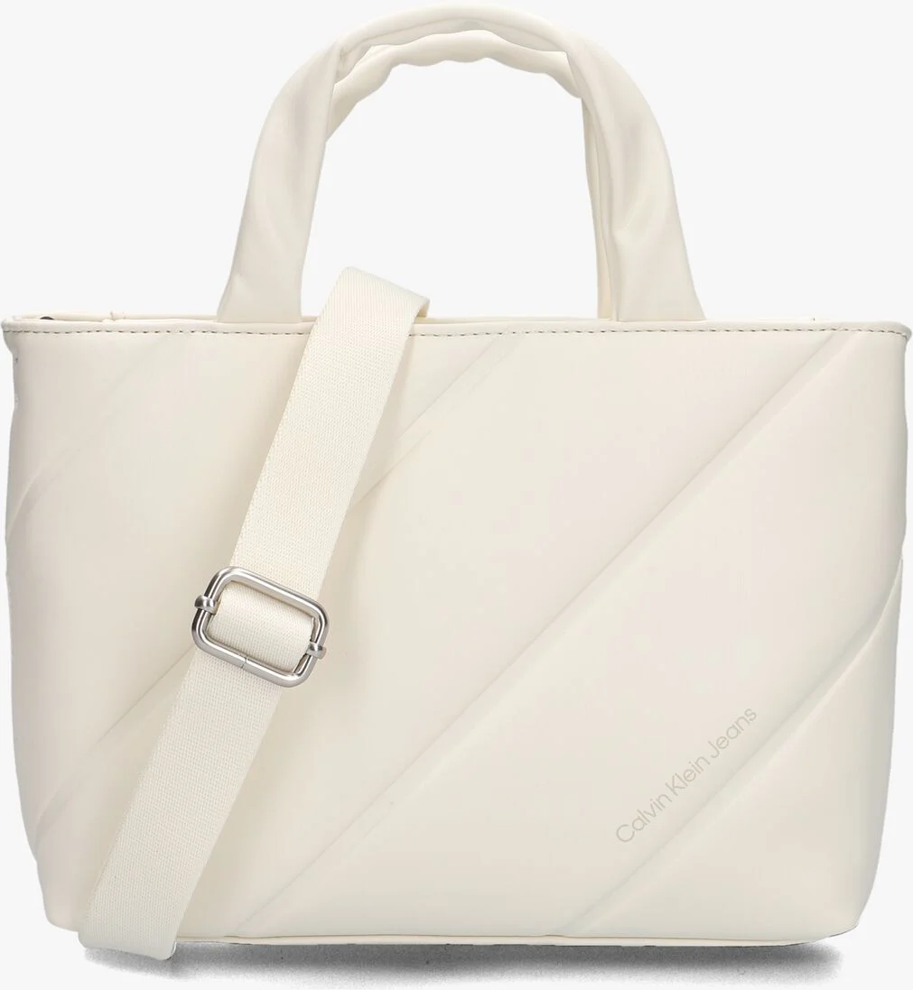 CALVIN KLEIN beige calvin klein handtas quilted micro ew tote22