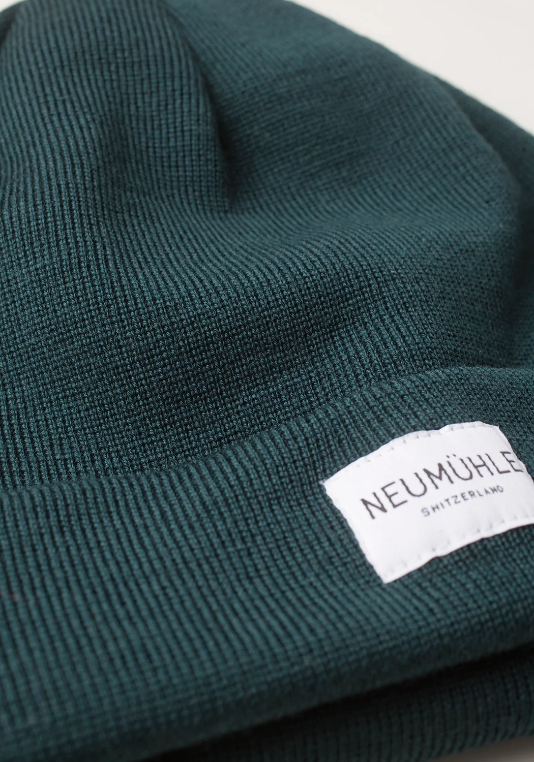 Neumuhle Wollmütze Kiel Organic Merino Pine Green