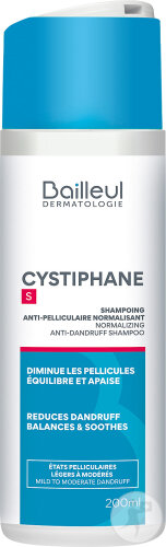 Cystiphane S Shampoing Anti-Pelliculaire Normalisant États Pelliculaires Légères A Modérés 200ml