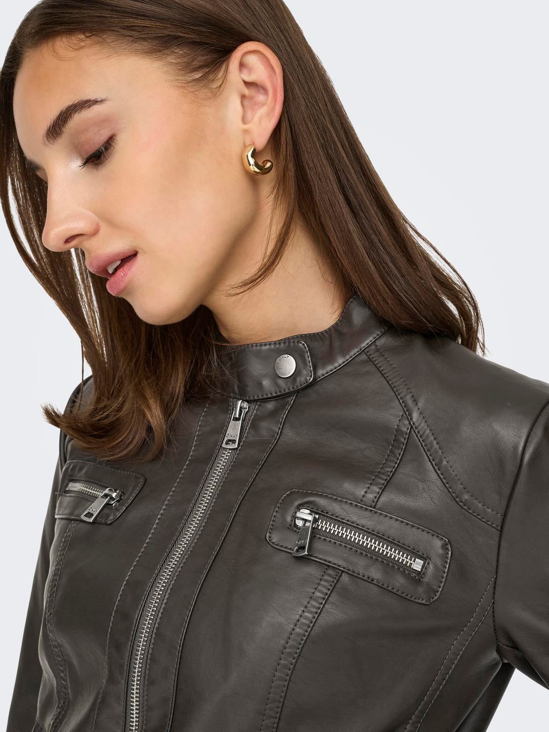 ONLBANDIT Kunstlederjacke Chocolate Torte