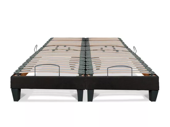 BELLECOUR LITERIE | Jeu de 2 sommiers électriques AMIRAL 140x190 cm | Lattes
