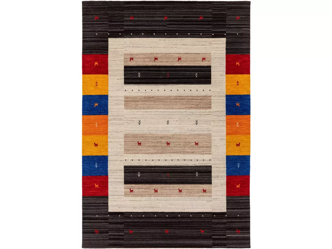 Tapis de laine Jamal Multicouleur 160x230 cm