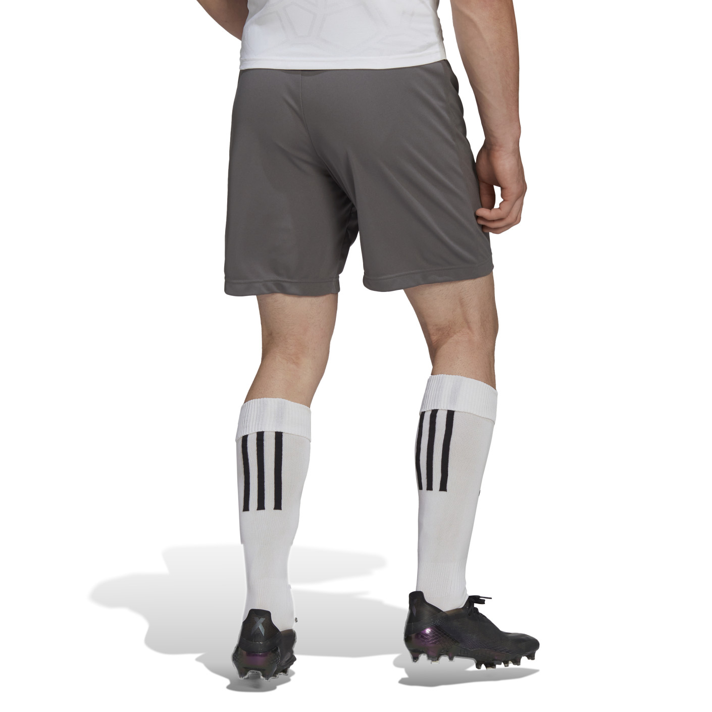 Adidas Entrada 22 Voetbalbroekje Grijs Wit