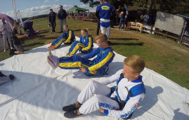 Fallschirm-Tandemsprung Winsen - Fall aus 4000m