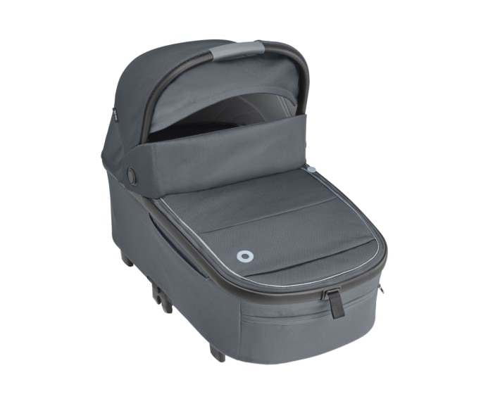 Oria XXL 0 - 9 M   0 - 9 kg    Relaxfunktion in Liegeposition |    Mit Regenschutz und Sonnenverdeck |    Nap-Keeper für ungestörten Schlaf |    Riesige Babywanne |