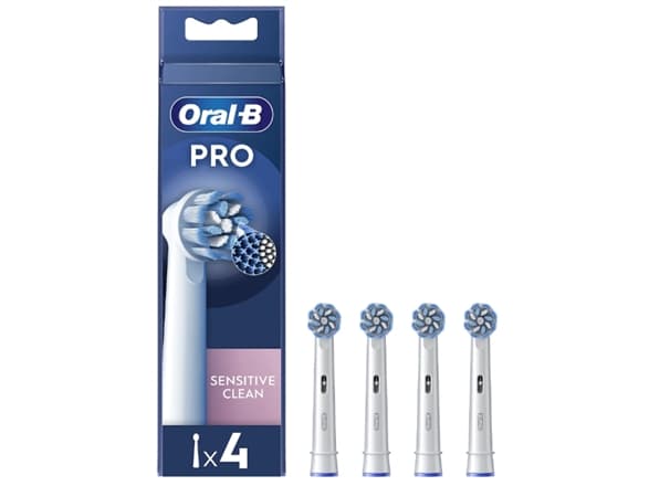 Tannbørste Braun Oral-B EB60-4 Sensitive Clean Pro tannbørstehoder, 4 stk.
