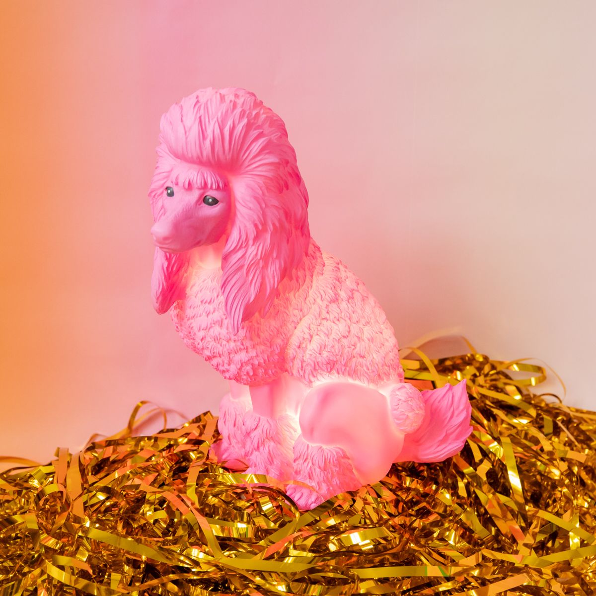 Lampe caniche rose Petit toi