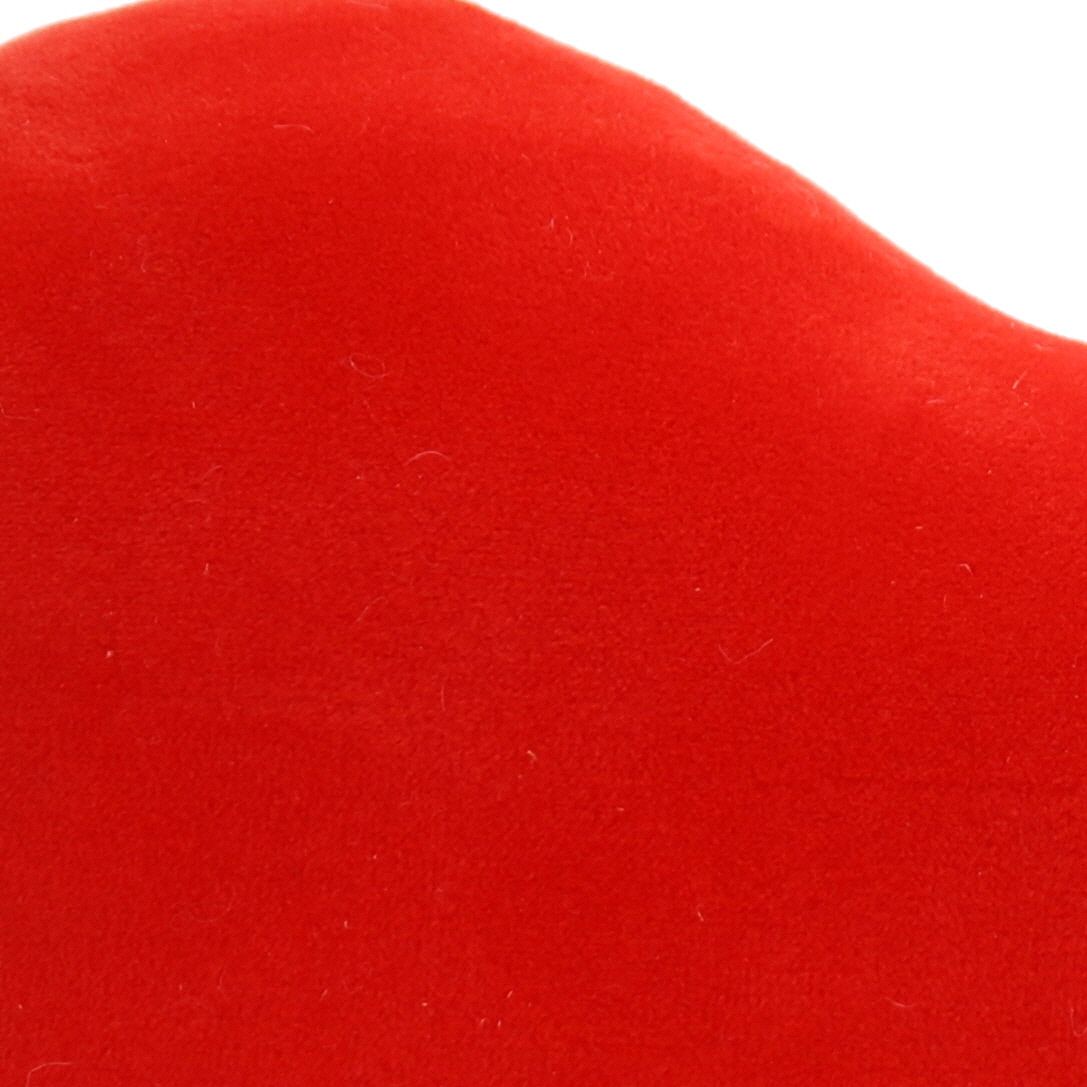 Petit coussin cœur rouge orangé Petit toi