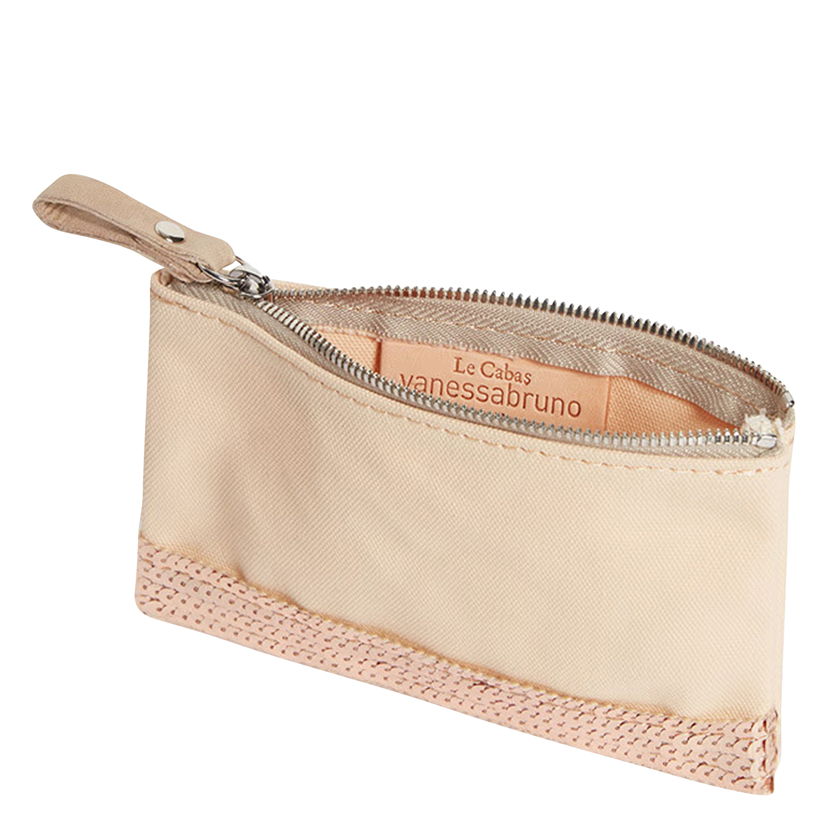 Porte-monnaie en coton| Beige