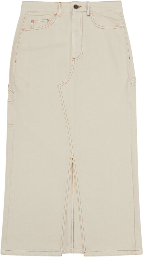 Woodbird WBPander Denim Skirt Off white