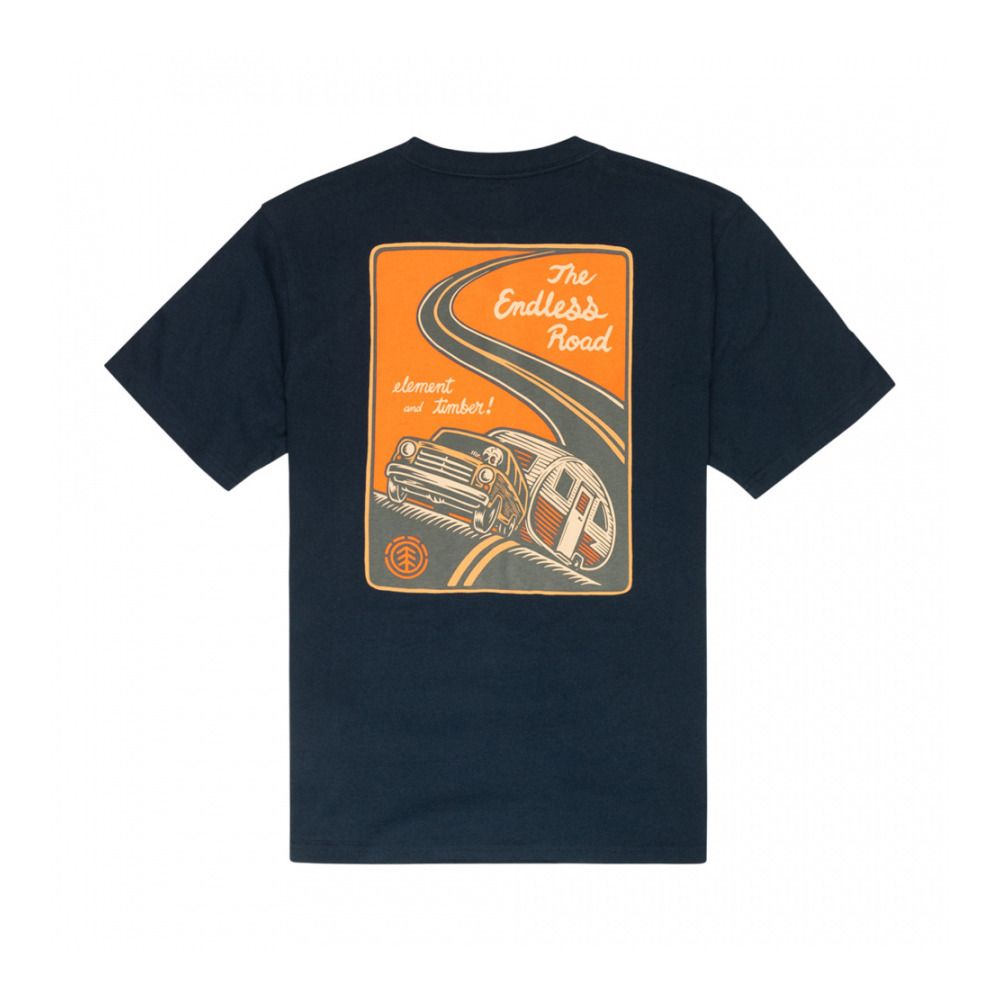 Element TIMBER NOVEL - Tee-shirt Homme eclipse navy