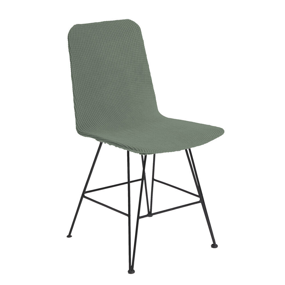 Housse de chaise scandinave extensible verte L45xP40xH45cm