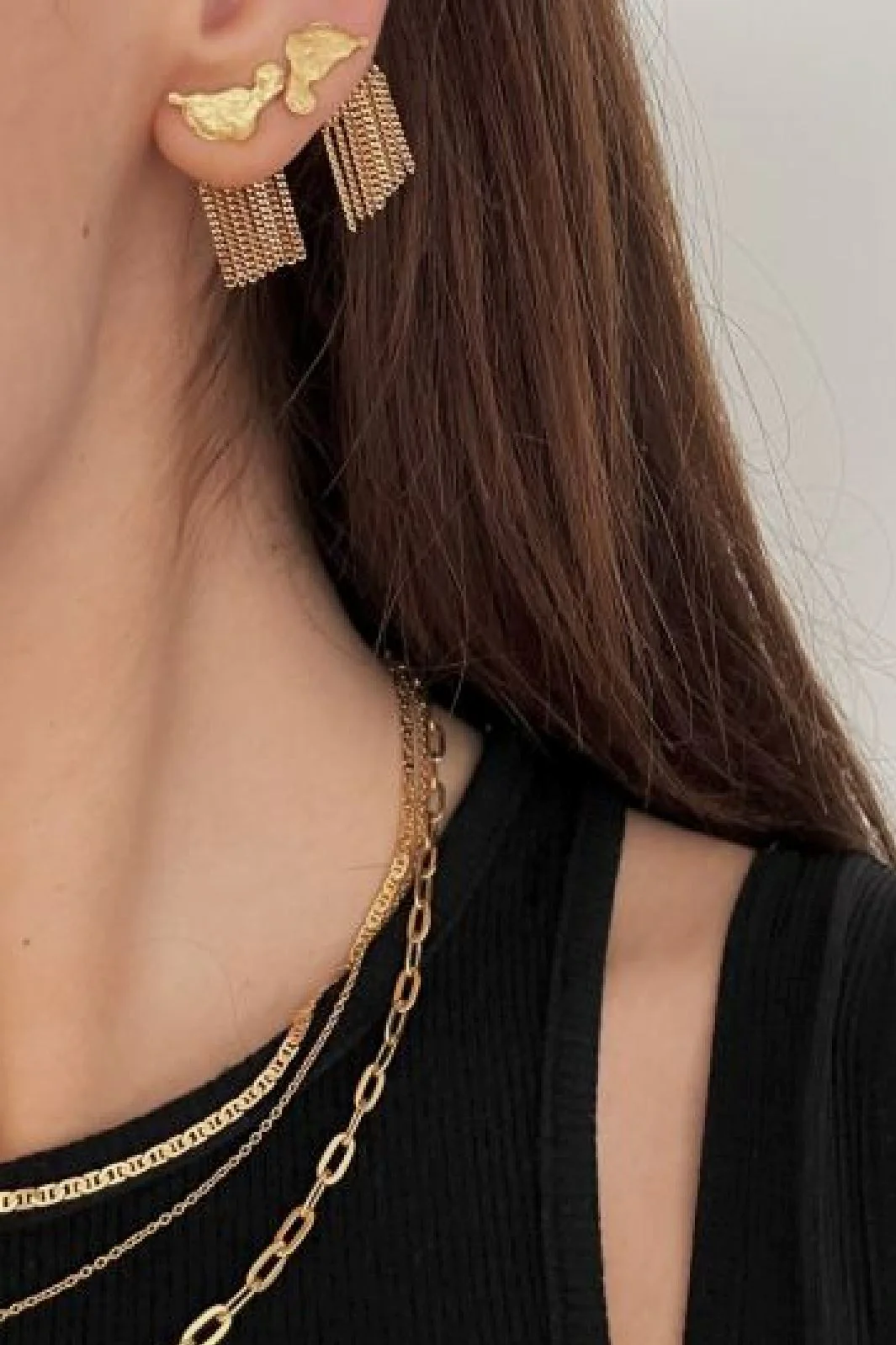 Stine A Dancing Chains Behind Ear-Earring Goldenen