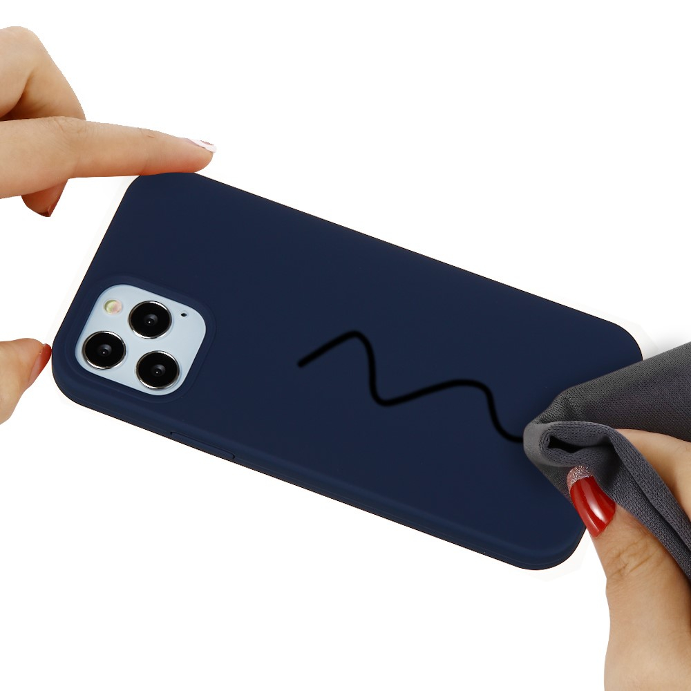 iPhone 13 Pro Silikon Case Hülle - Dunkelblau