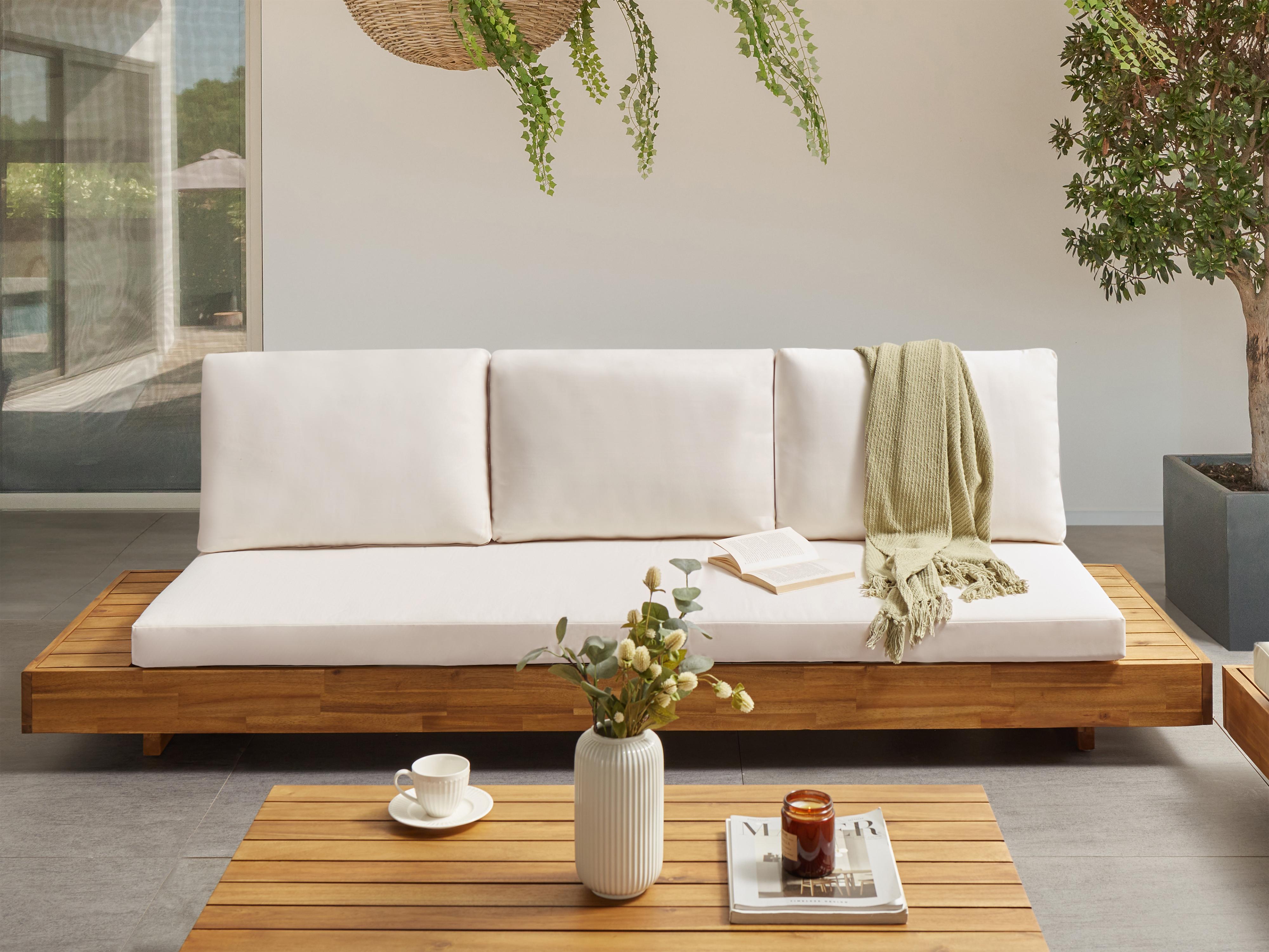 Tuin loungebank 3-zits MARETTIMO Gecertificeerd acaciahout Bruin