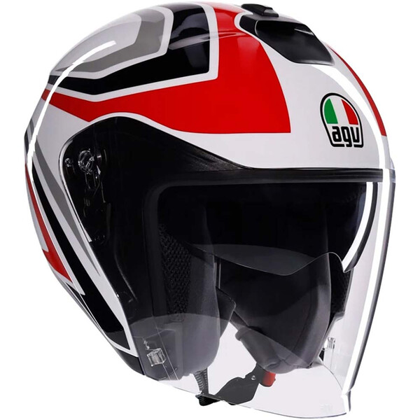 AGV - Casque Irides Tolosa Blanc / Rouge / Noir / Gris