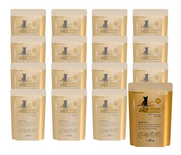 Catz finefood, Nassfutter für Katzen, 16 x 85