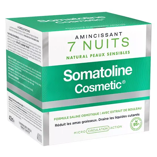 Somatoline Cosmético Emagrecedor 7 Noites Natural para Pele Sensível 400ml
