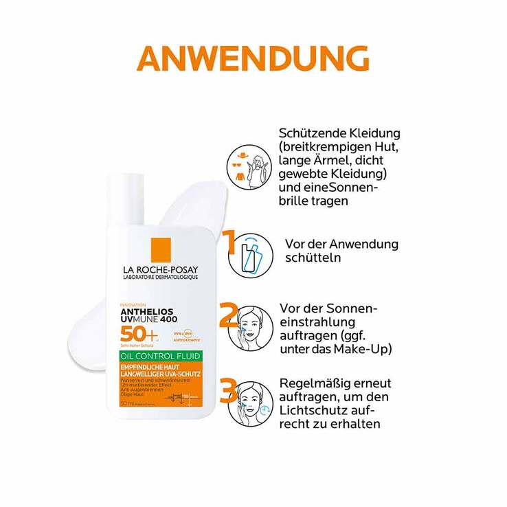 La Roche Posay Anthelios Oil Control Fluid Uvmune 400, 2x50 ml