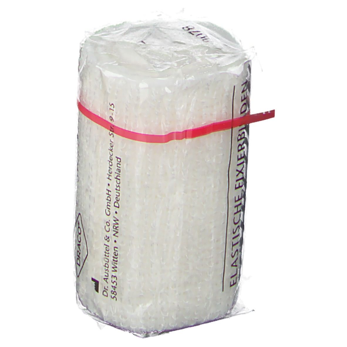DracoElfi elatische Fisxierbinde 6 cm x 4 m cellophaniert