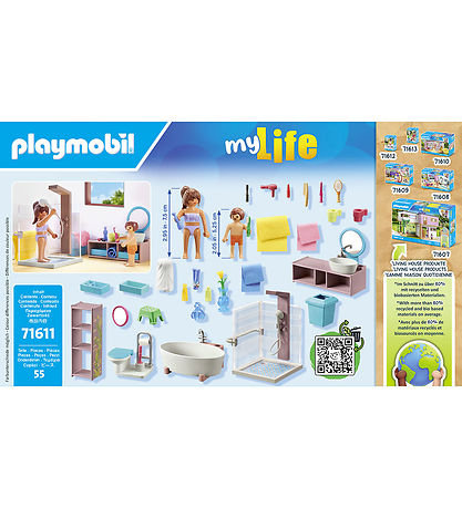 Playmobil My Life - Badeværelse - 71611 - 55 Teile