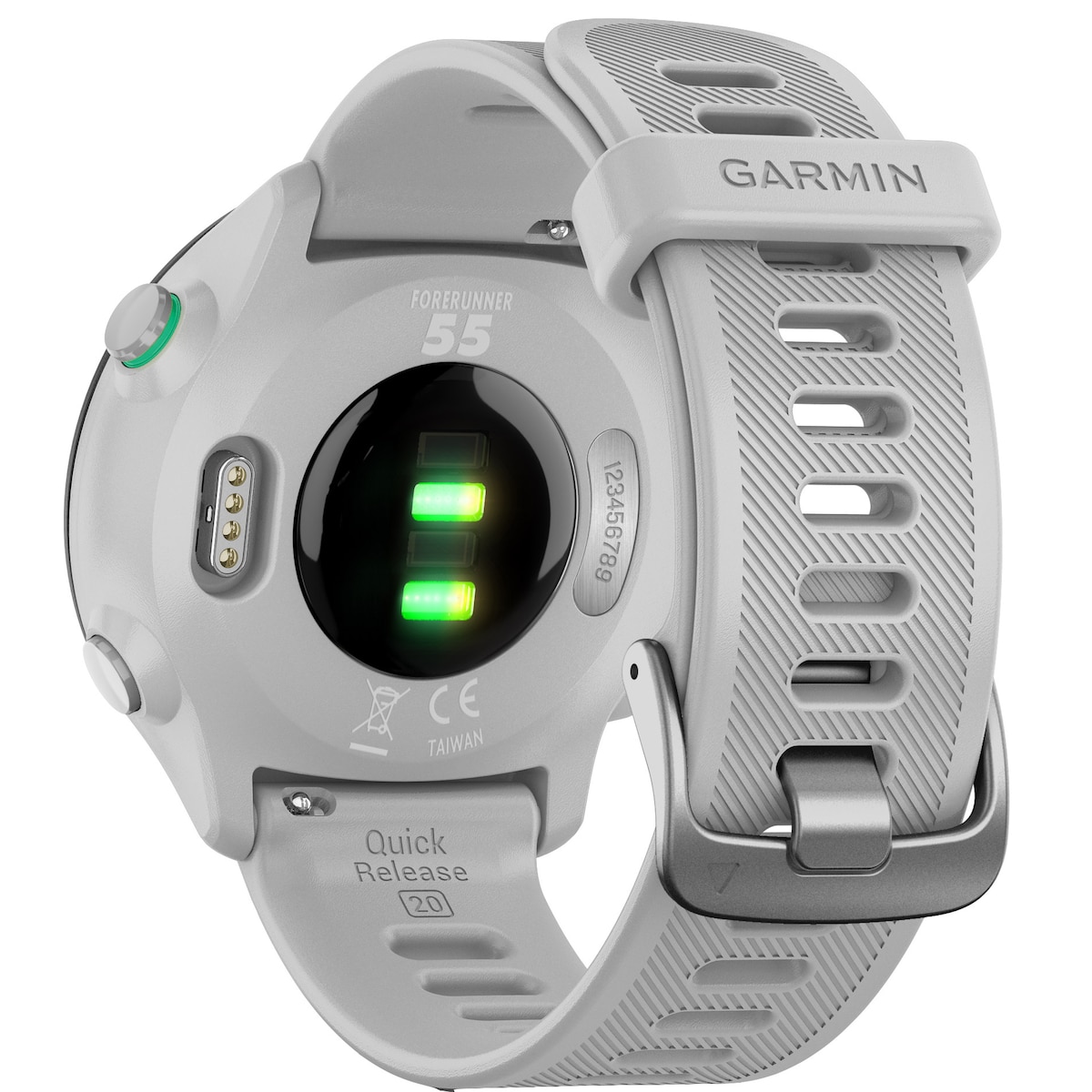 Garmin Forerunner 55 GPS sportsklokke (hvit)