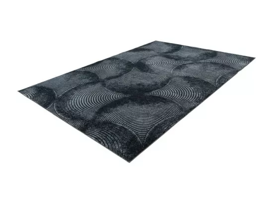 Tapis 150x80cm, design G208A coloris bleu pétrole - Confort et élégance pour votre intérieur