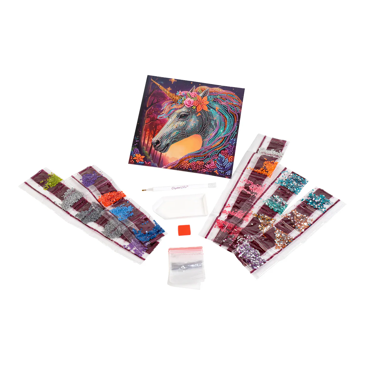Bastel-Set, Crystal Art - Einhorn